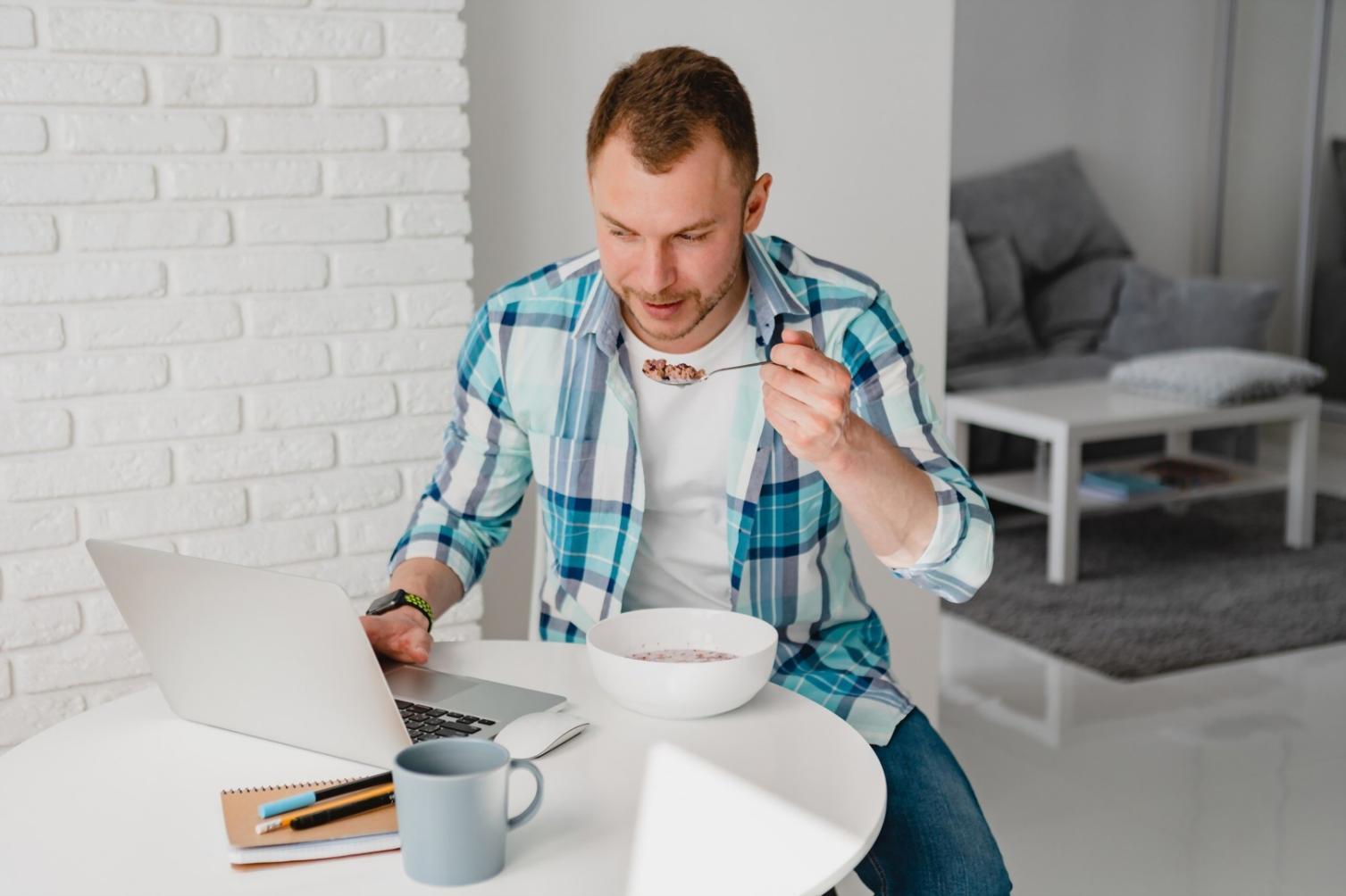 Business efficiency monitoring workspace showing data analysis and strategic planning